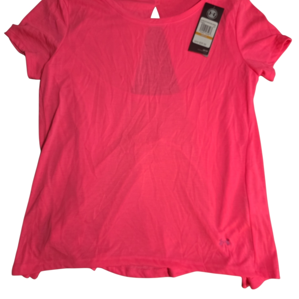 Under Armour Women's Hot Pink Short Sleeve Tee